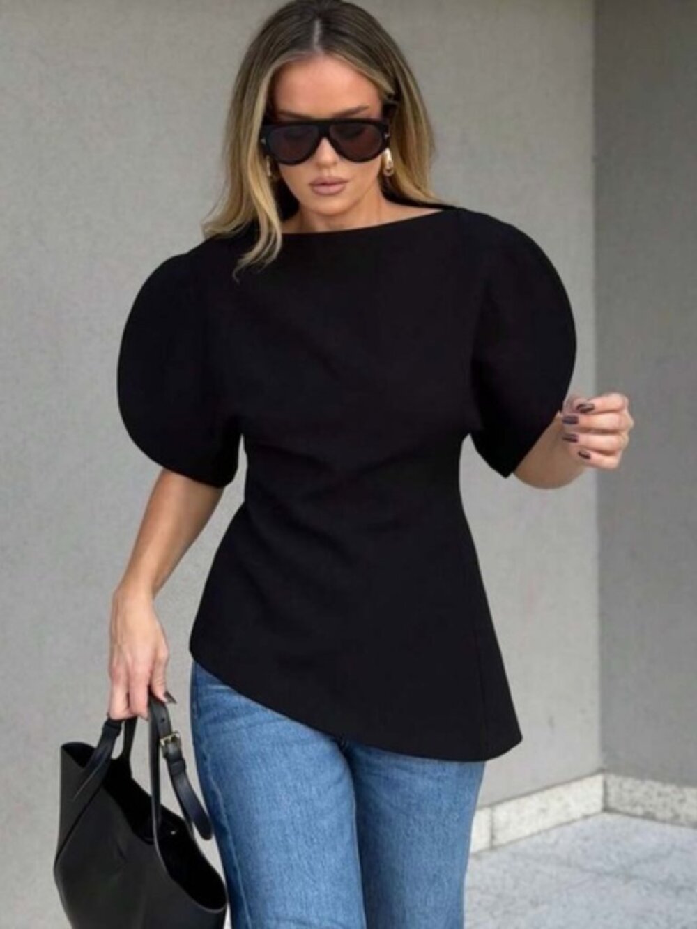 ZARA PUFF SLEEVE TOP ZW COLLECTION
